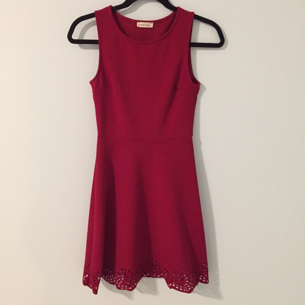 Cute Floral Cutout Dress
